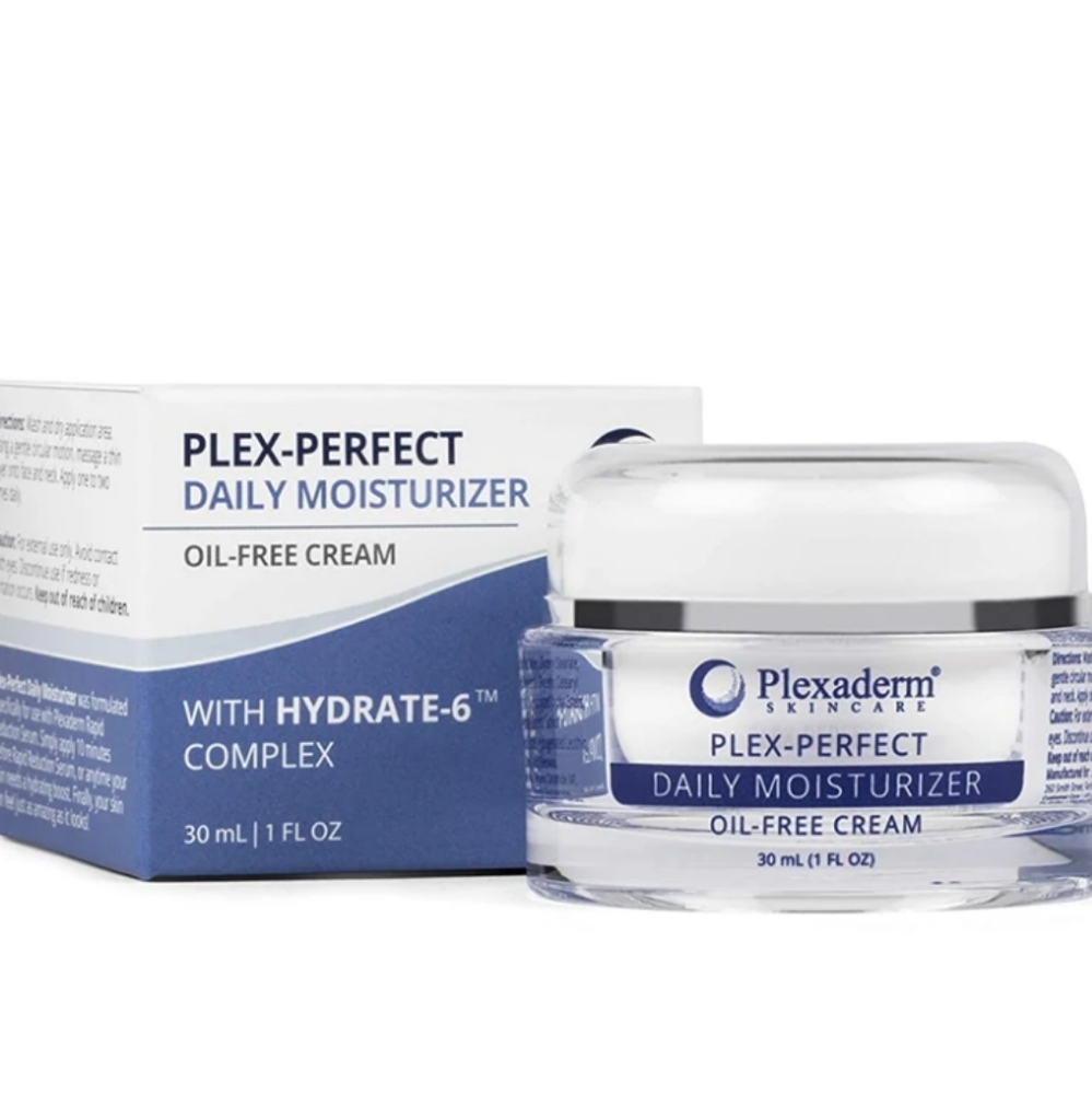 Plexaderm Skincare Perfect Daily Moisturizer Oil-Free Cream Hydrate-6 Complex
